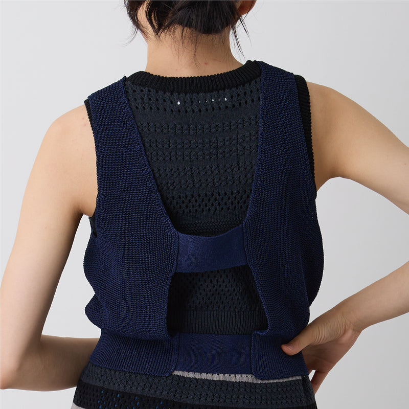 NYWR001 [NYANDER KNIT] RIB TANC TOP Delivery period: Mid-March [Official] Hanazawa Knit Design Online Store