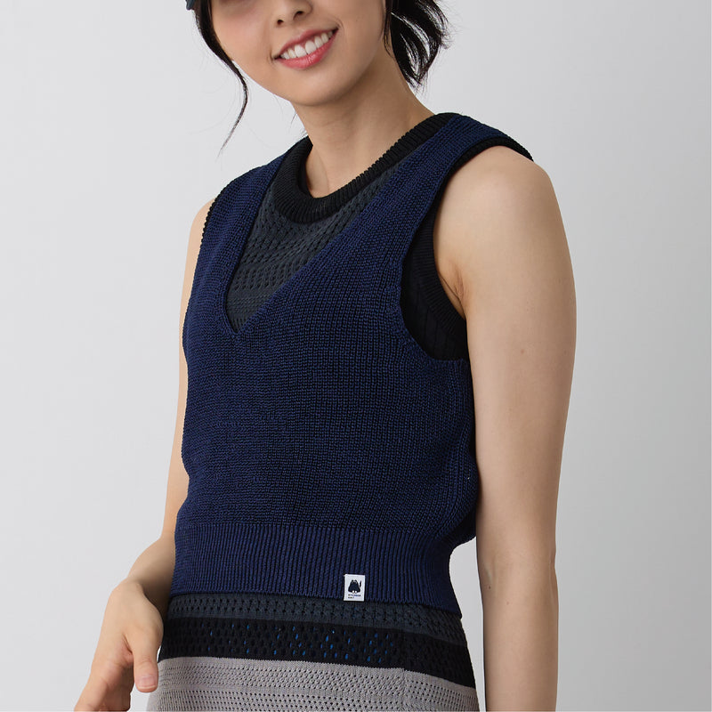 NYWR001 [NYANDER KNIT] RIB TANC TOP Delivery period: Mid-March [Official] Hanazawa Knit Design Online Store