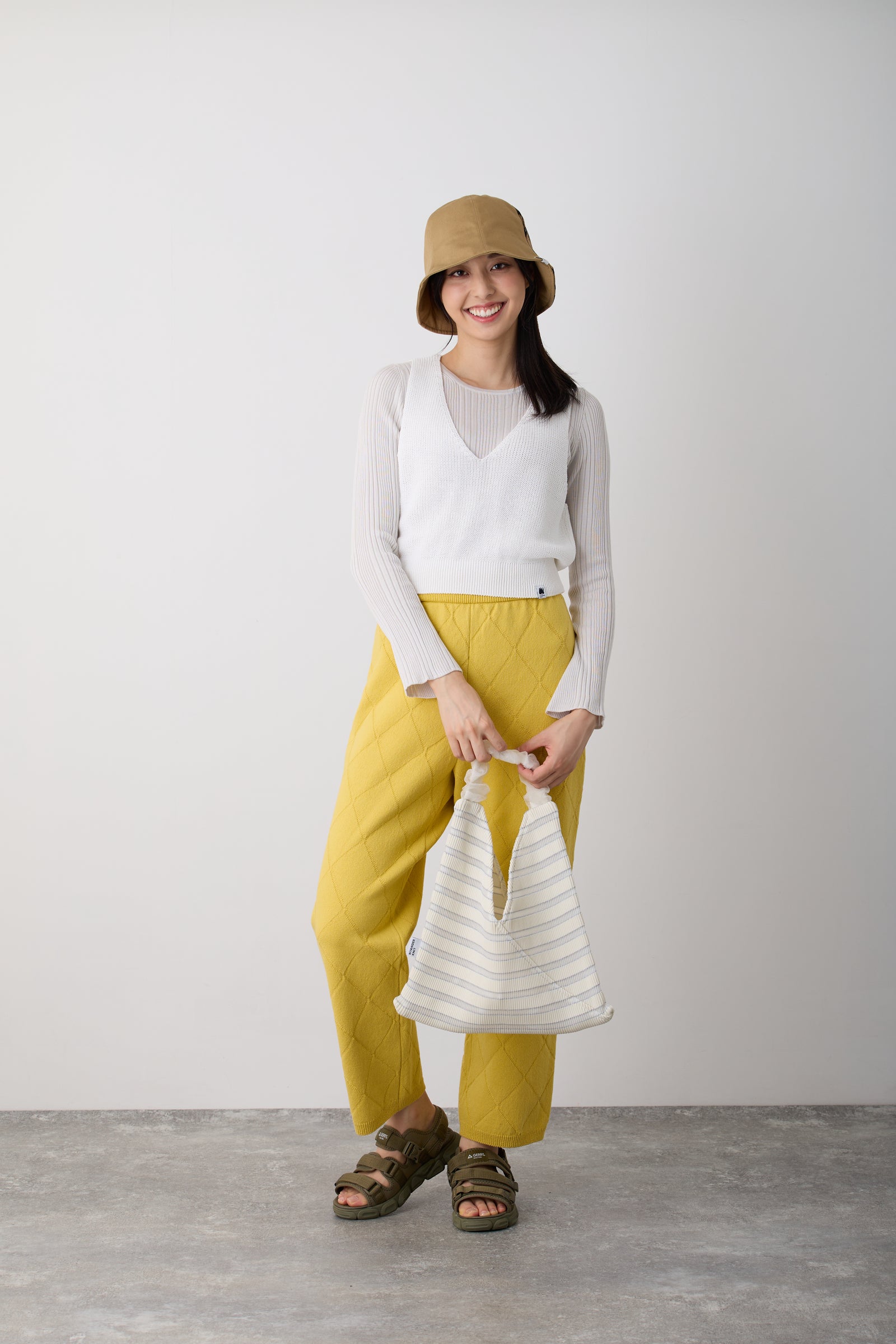NYW008【NYANDER KNIT/ニャンダーニット】 BUSTIER VEST ニット