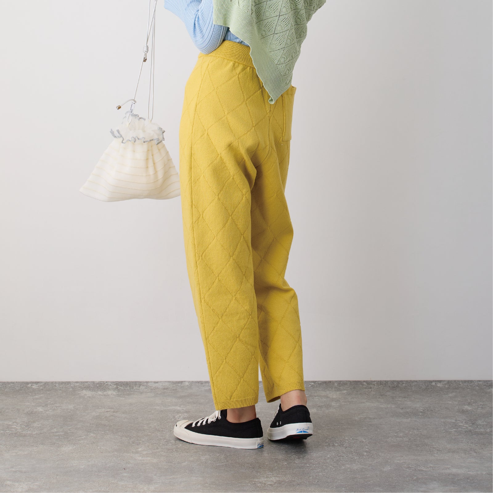 seed and soil Calm knit pants ニットパンツ NYW010【NYANDER KNIT/ニャンダーニット】links knit pants